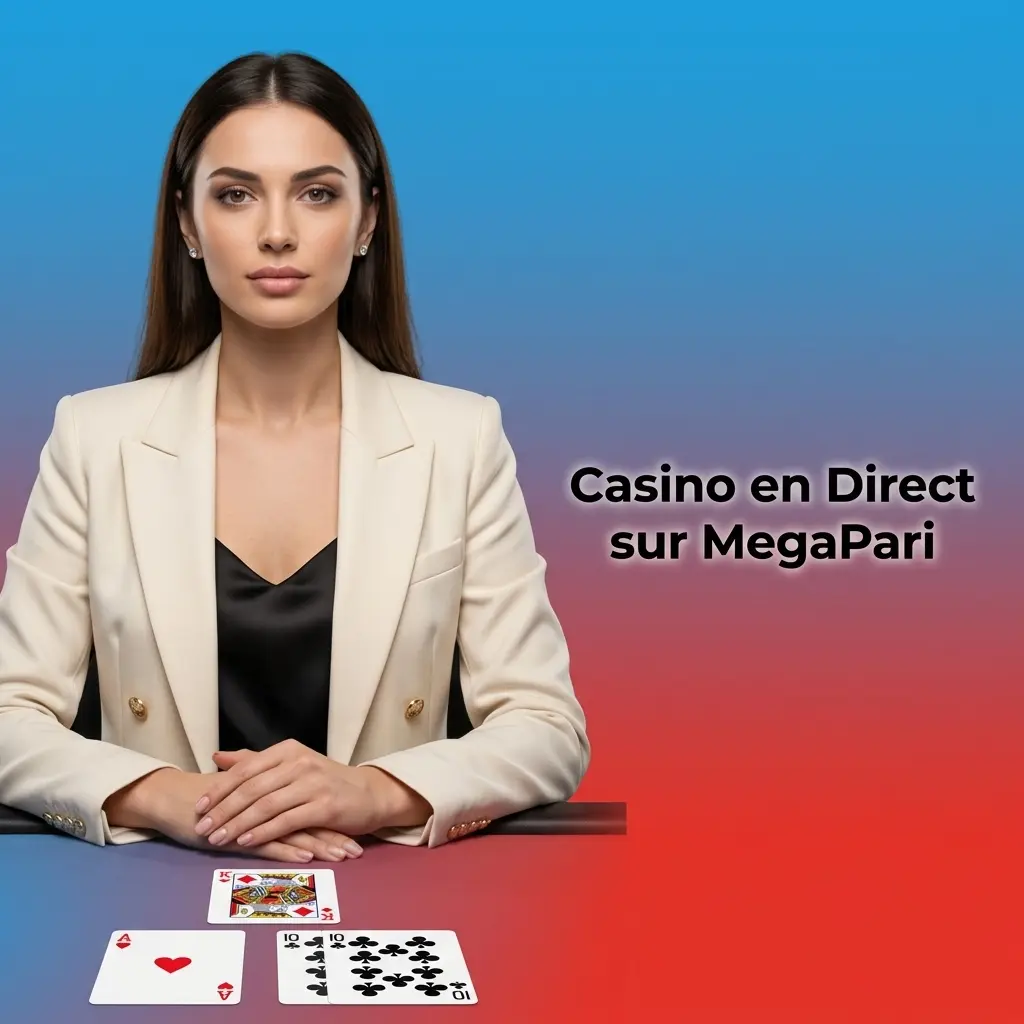 Tables de casino en direct MegaPari avec croupiers réels en HD pour joueurs belges