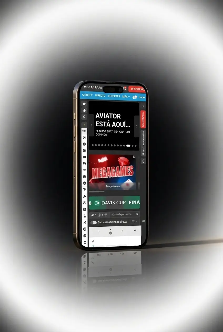 Dépôt via l'application MegaPari en Belgique sur smartphone iOS et Android en quelques étapes simples