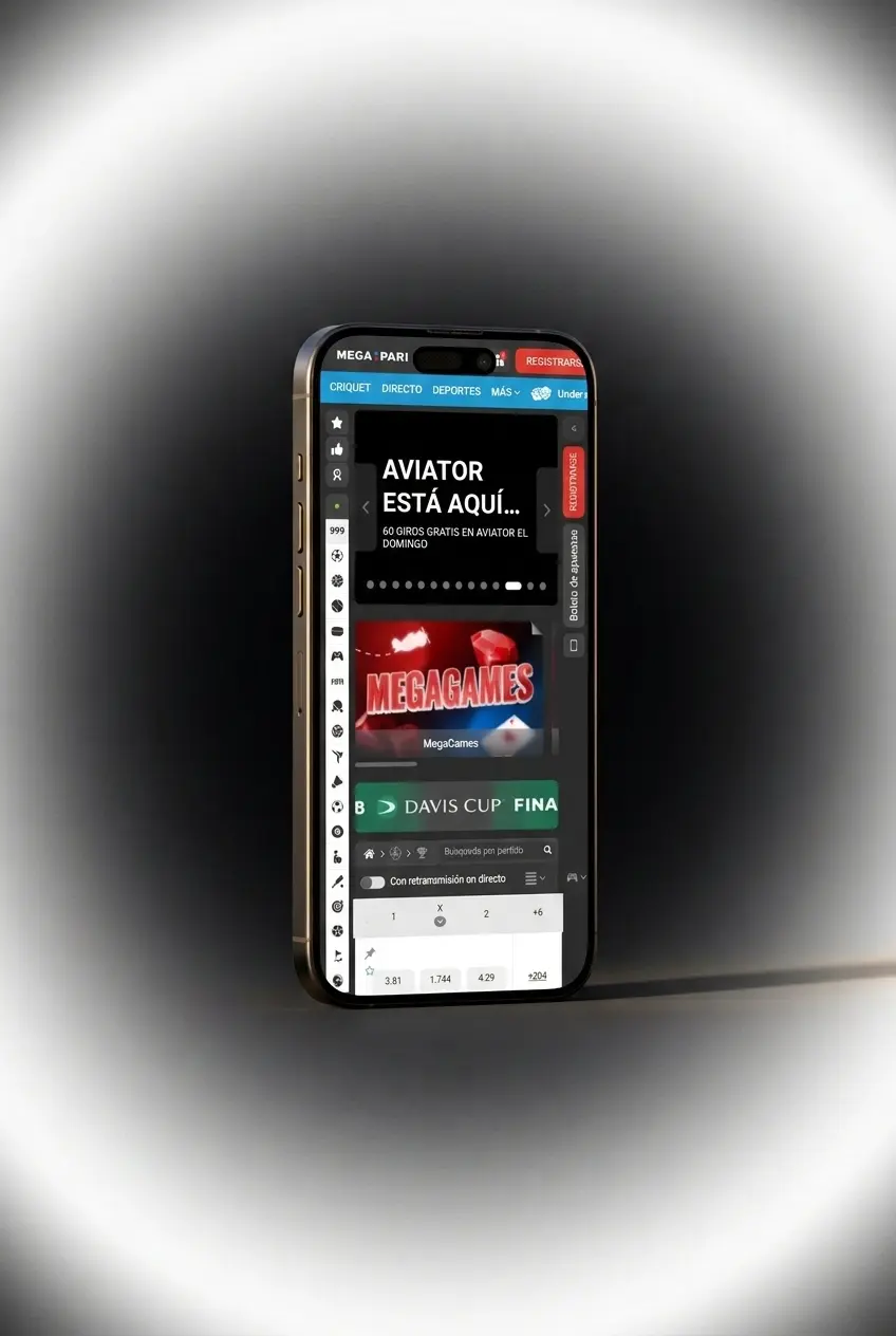 Dépôt via l'application MegaPari en Belgique sur smartphone iOS et Android en quelques étapes simples