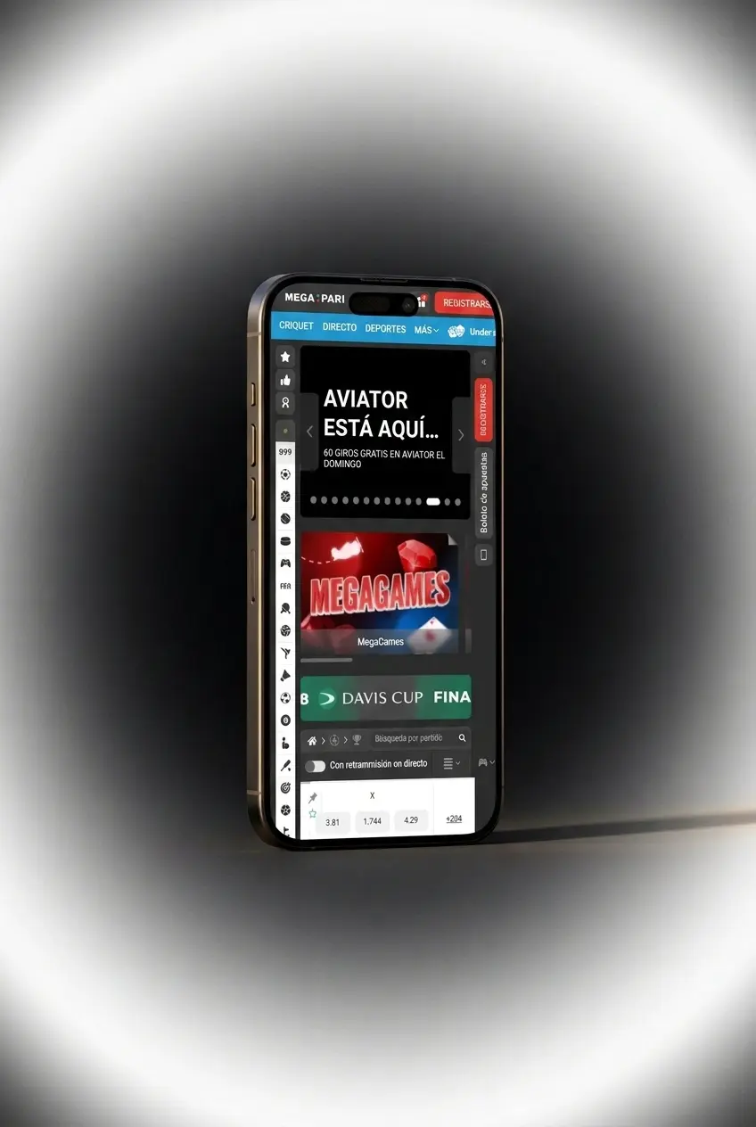 Dépôt via l'application MegaPari en Belgique sur smartphone iOS ou Android en quelques étapes simples