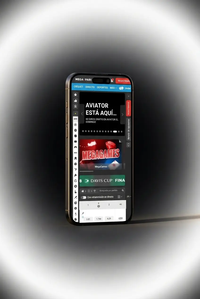 Dépôt via l'application MegaPari en Belgique sur smartphone iOS et Android en quelques étapes simples
