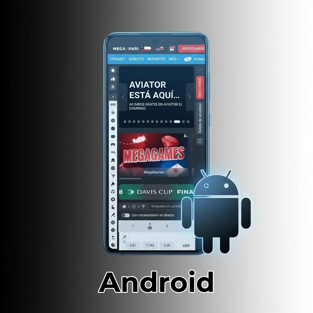 Installation de l'application MegaPari sur Android via fichier APK pour appareils sous Android 5.0 et supérieur