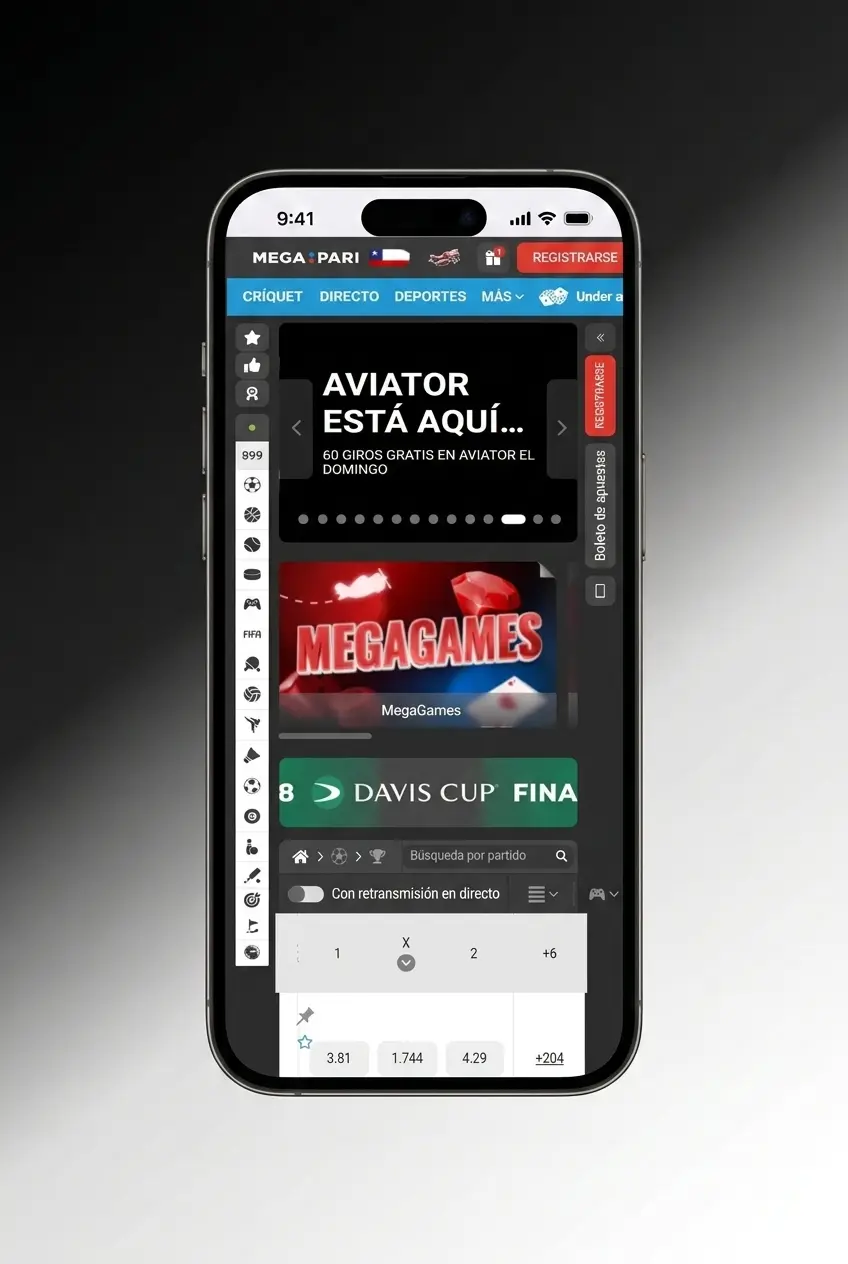 Retrait d'argent via l'application mobile MegaPari sur smartphone, étapes et méthodes disponibles