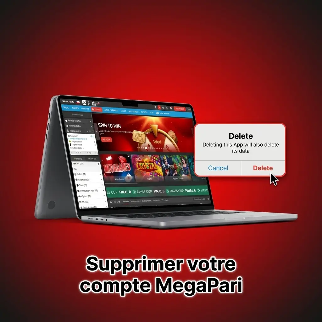Guide étape par étape pour supprimer définitivement un compte MegaPari via les paramètres